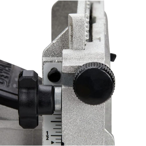 DEWALT biscuit joiner integral fence for quick bevel setup
