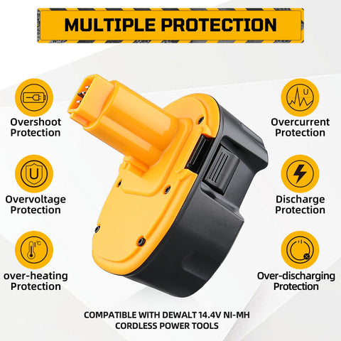 DC9091 4800mAh Ni-MH pack to extend cordless tool sessions.