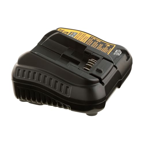 DEWALT DCB107 compatibility shows 12V and 20V MAX Li-Ion packs.