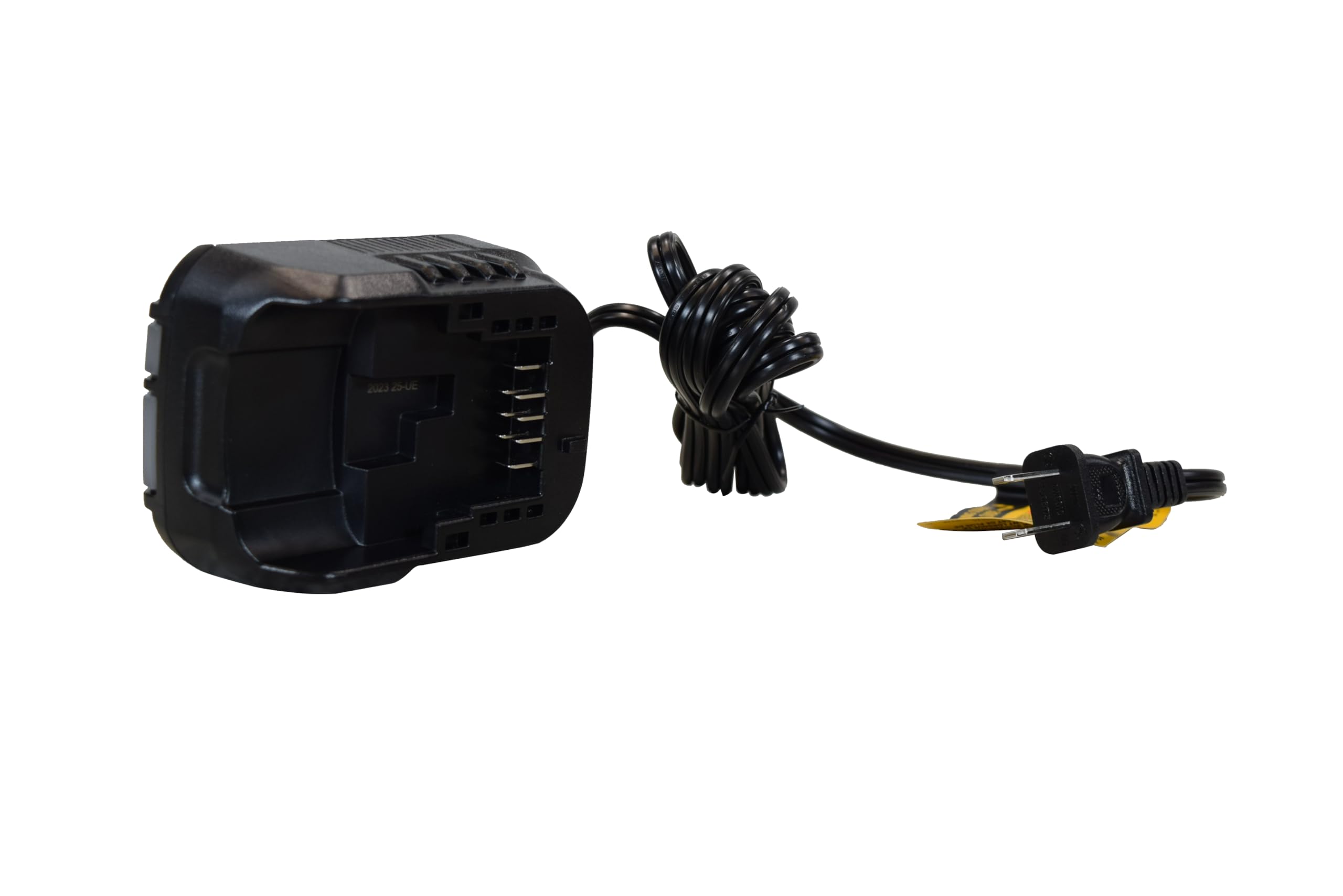 DEWALT DCB1102 LED indicator close-up showing charge level.