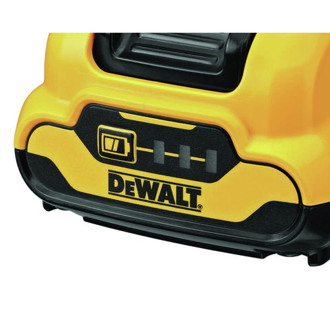 DEWALT DCB135C 12V Starter Kit internal layout highlights quick access to essentials.