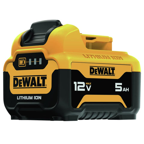 DEWALT DCB135C 12V Starter Kit on-workbench demonstrates compact, ready-to-use power.