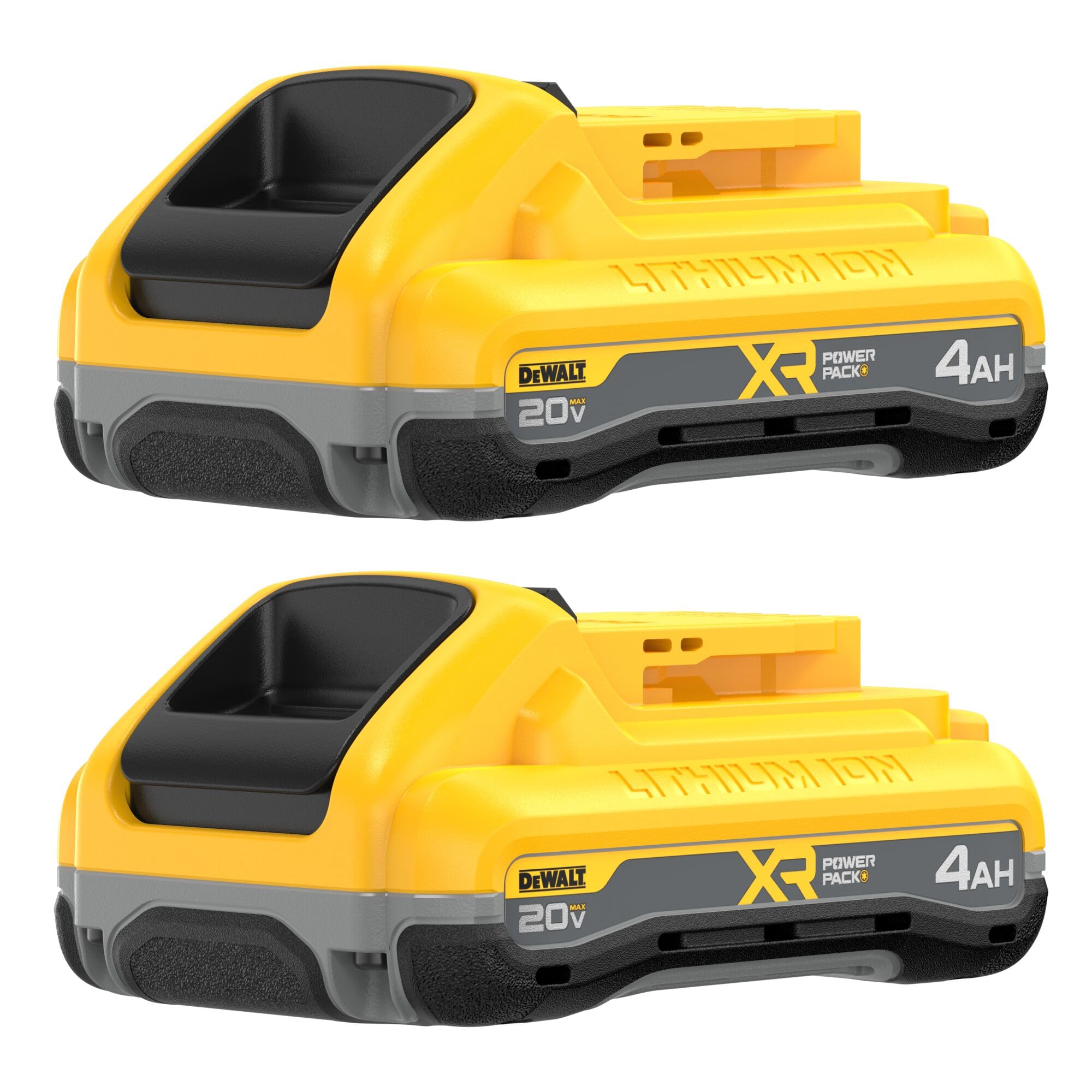 DEWALT Powerpack 4Ah powering a cordless tool on site.