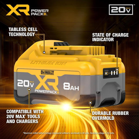 Packaging and labels highlight DCB2108-2 pack compatibility and value.