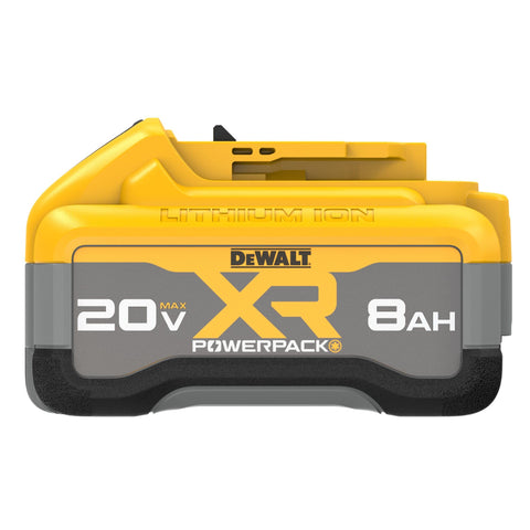 DEWALT DCB2108 POWERPACK side ports highlighting durable construction for tough sites