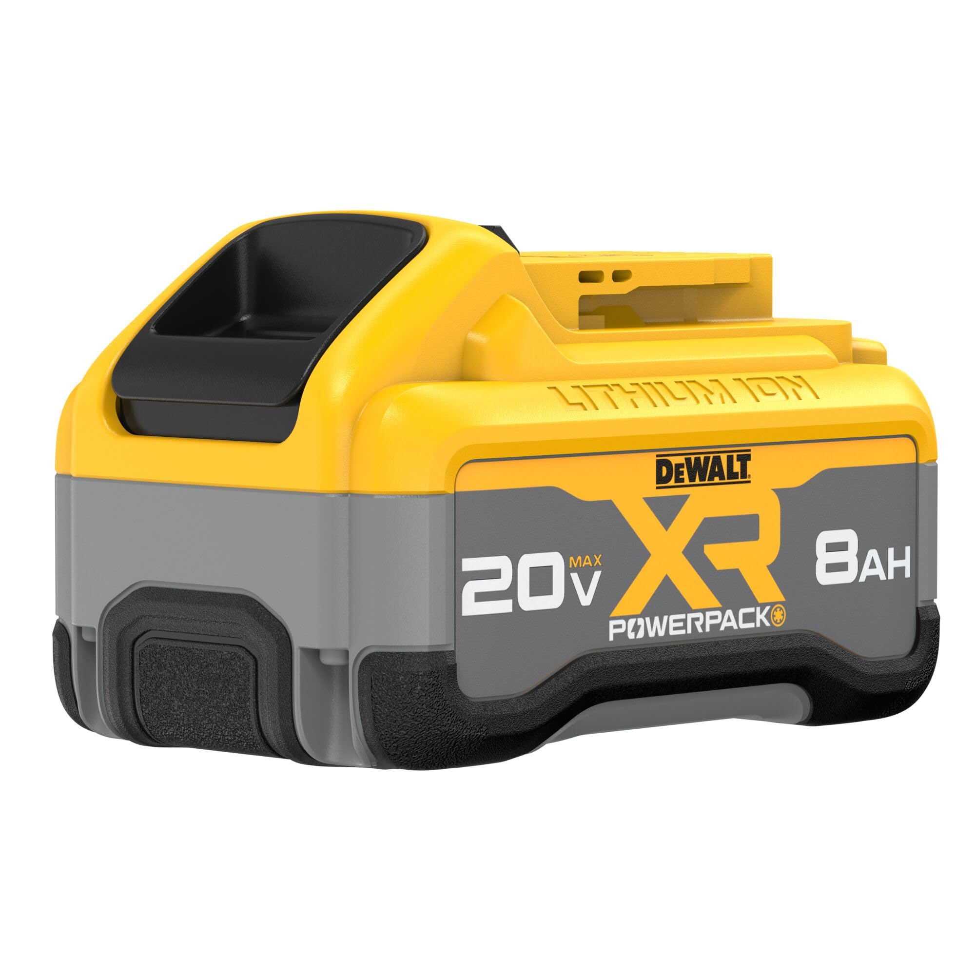 DEWALT DCB2108 POWERPACK top view with LED indicator for quick charge status