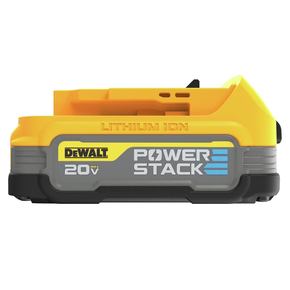 DEWALT DCBP034C charger quickly recharges POWERSTACK batteries.