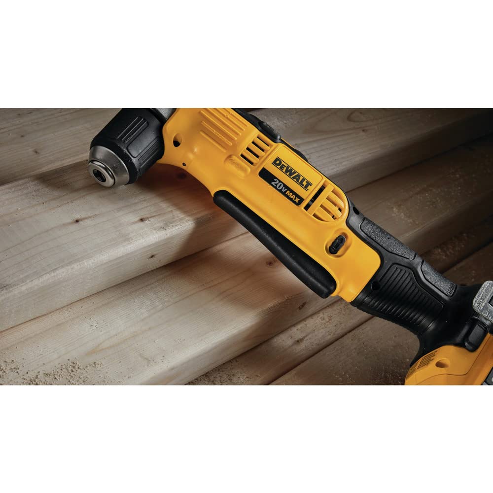 DEWALT DCD740B belt hook feature attached to drill body.