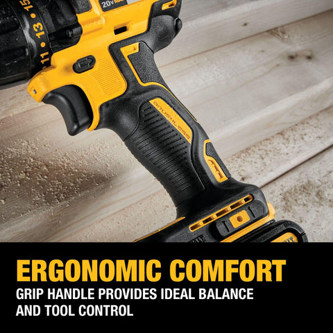 DEWALT DCD777D1 two-speed settings for versatile drilling and driving tasks.