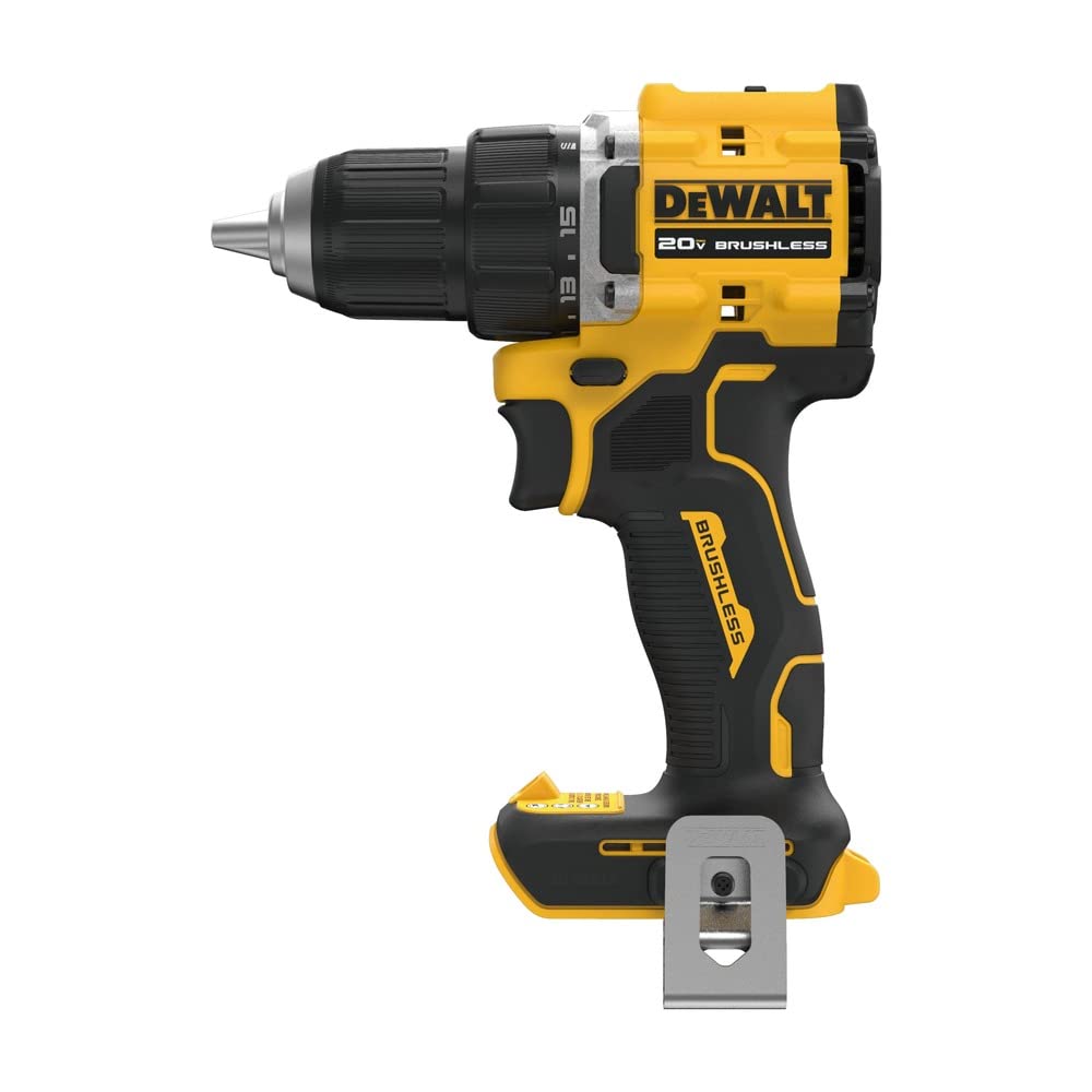 DEWALT DCD794B brushless motor visual emphasizing efficiency and long life.