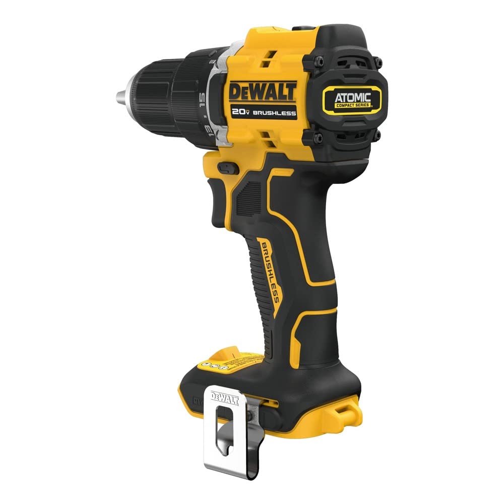 DEWALT DCD794B half-inch chuck visual for quick bit changes.