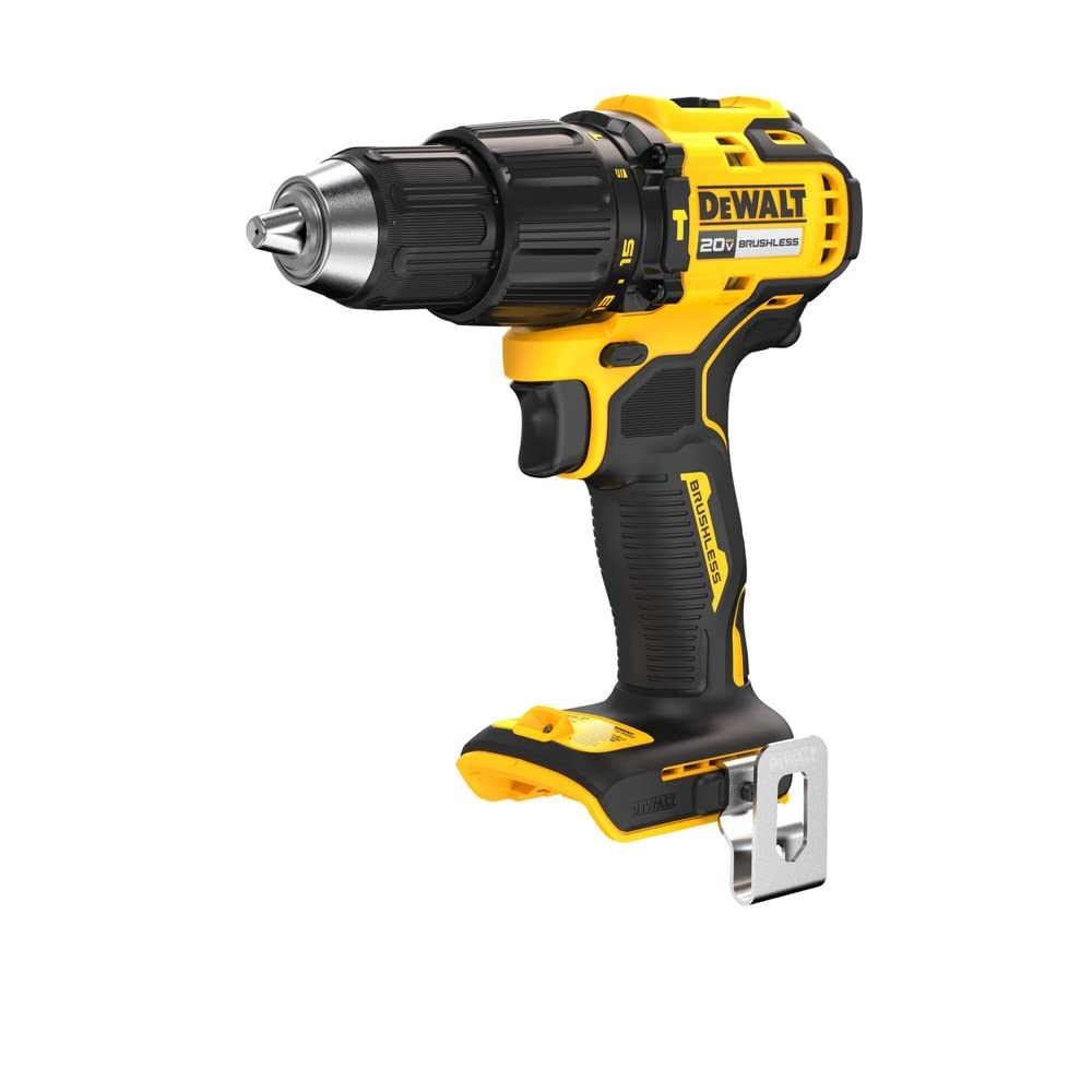 DEWALT DCD798B cordless hammer drill battery-in-use on site for extended run-time