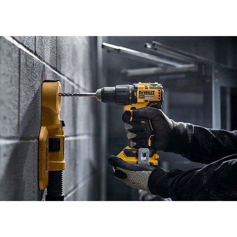 DEWALT DCD798B clutch-and-speed-switch on metal surface for precise control