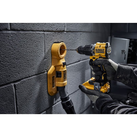 LED on-tool light brightens work areas for precise drilling.