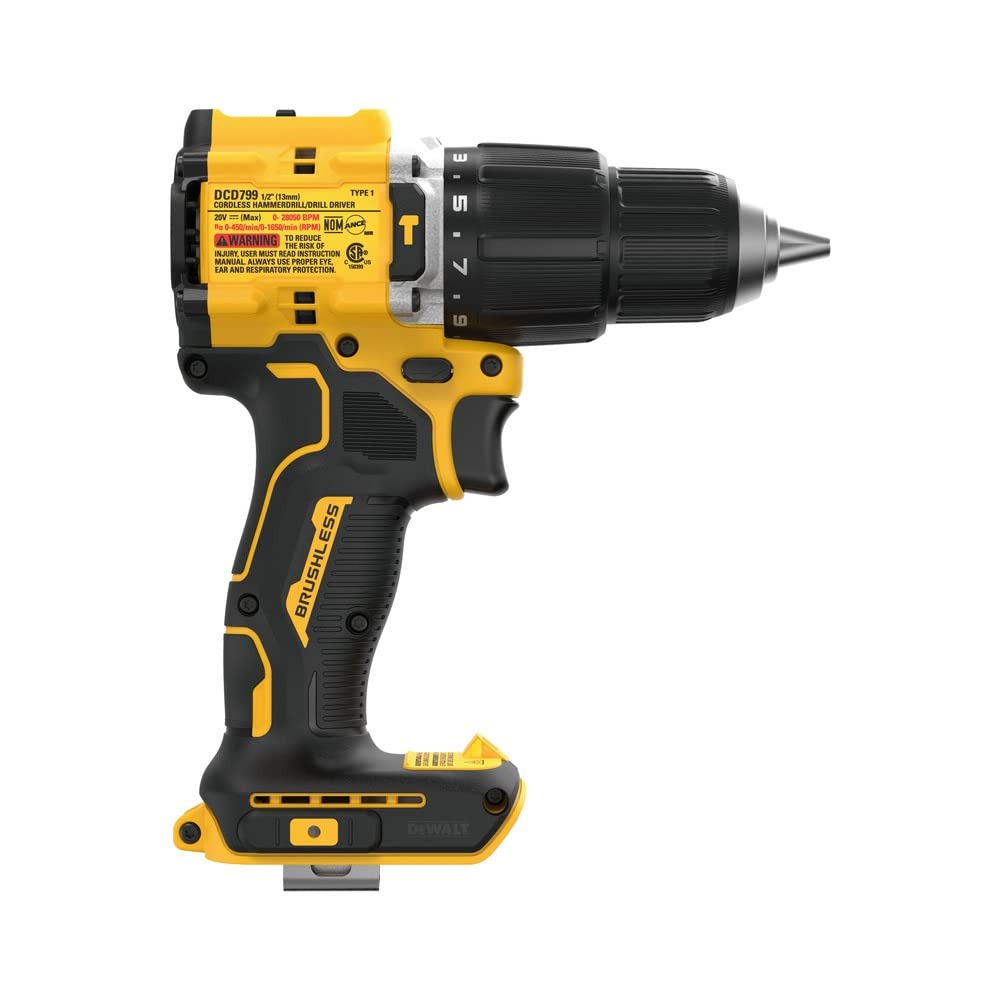 DEWALT DCD799B offers 552 UWO in a compact form.