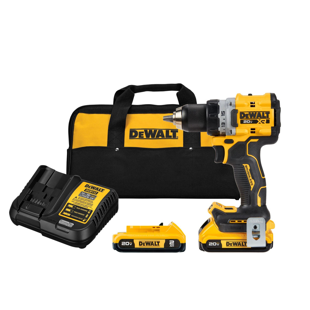 DEWALT DCD800D2 drill-driver in action delivering precise on-site fastening.