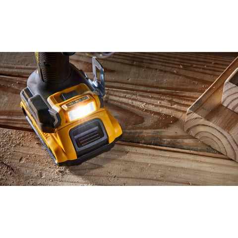 Two-speed transmission on the DCD800D2 provides control for drilling and fastening.