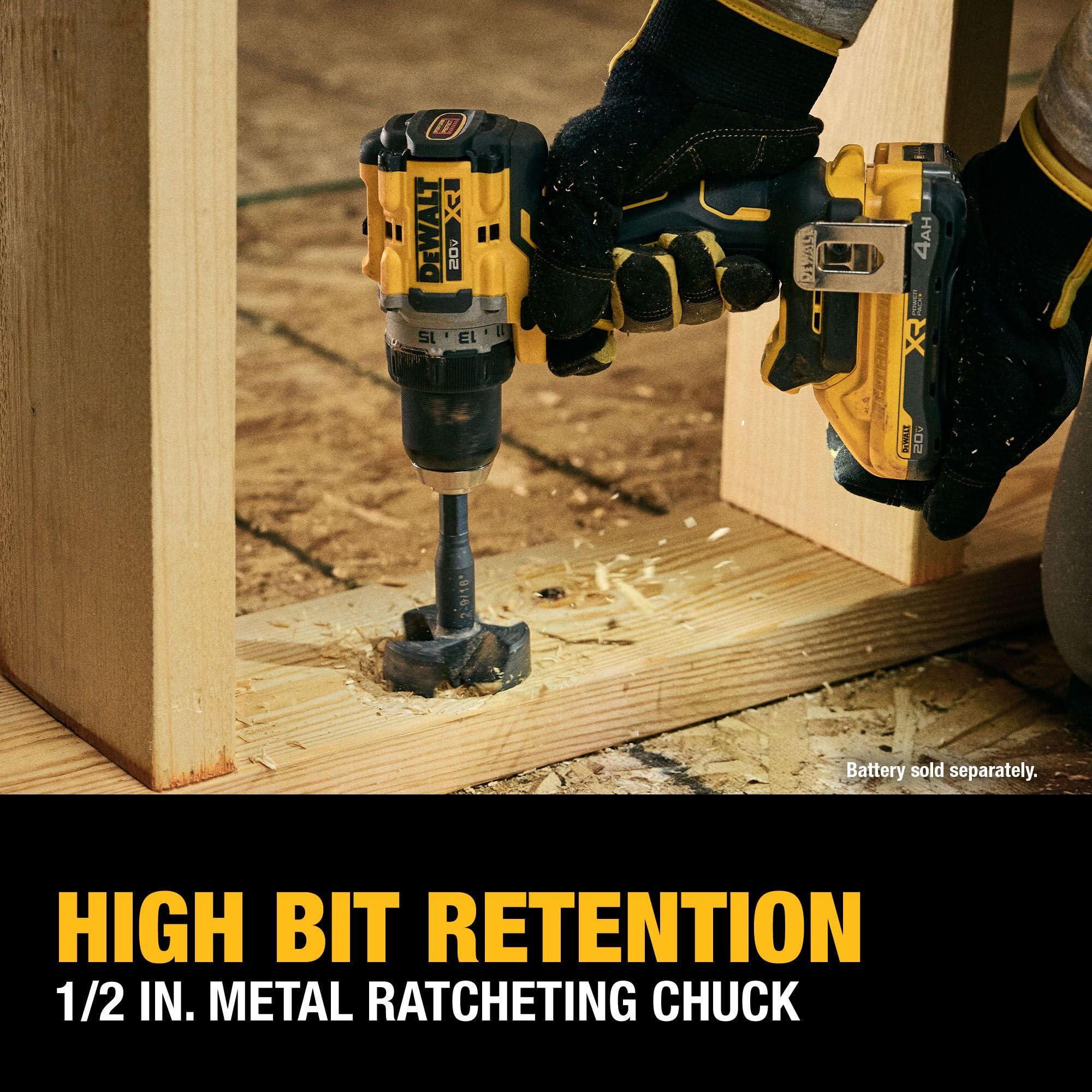 DEWALT DCD801B ergonomic design for comfortable handling