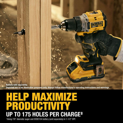 DEWALT DCD801B TOOL CONNECT chip ready indicator
