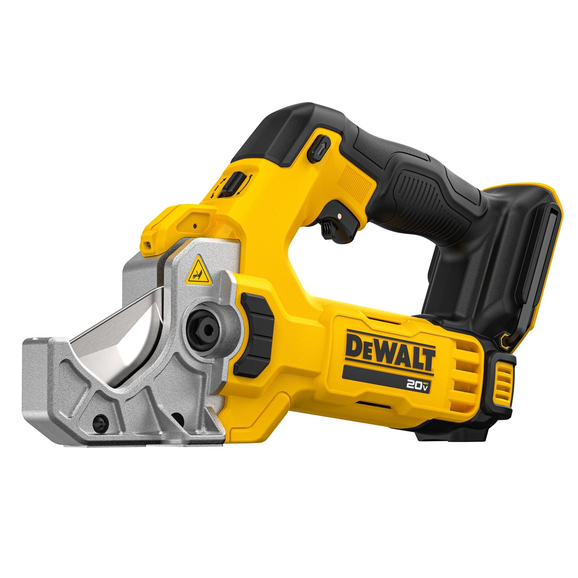 DEWALT 20V MAX with LED light for visibility in tight spaces.