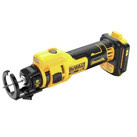 DEWALT DCE555B forward-positioned on-off button for easy control