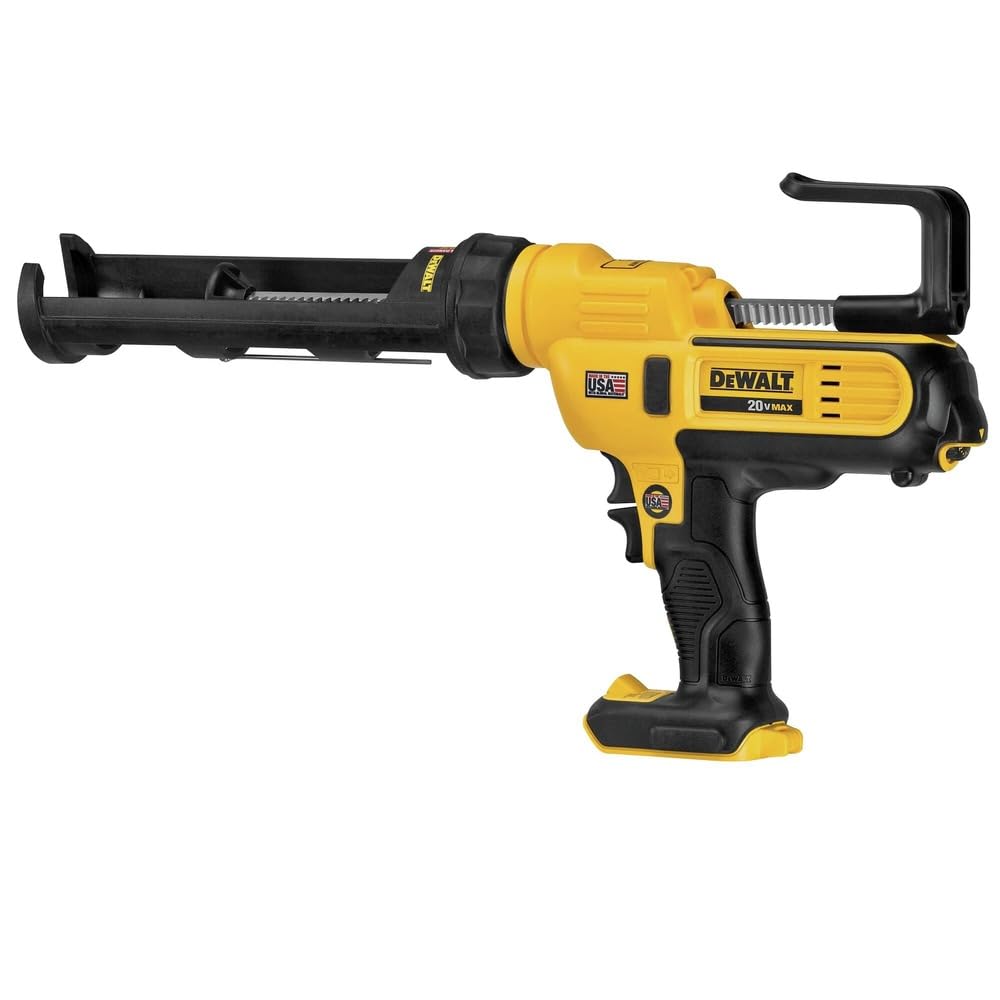DEWALT DCE560B caulking gun anti-drip feature for cleaner application