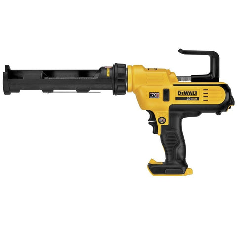 DEWALT DCE560B LED light aids visibility for precise caulking work