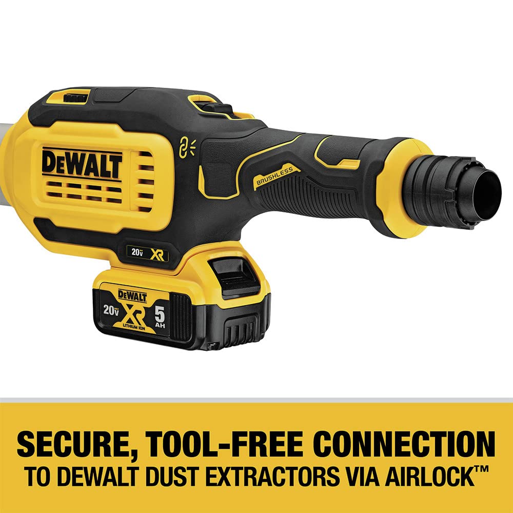 DEWALT DCE800B variable-speed dial for precise sanding control