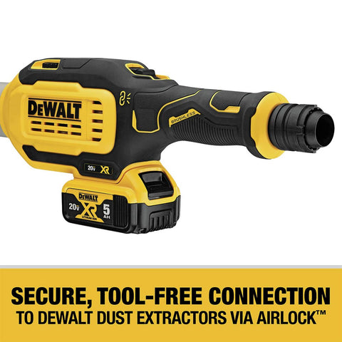 DEWALT DCE800B variable-speed dial for precise sanding control