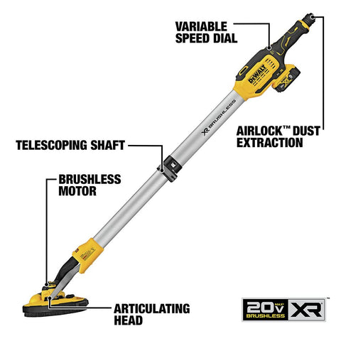 DEWALT DCE800B wireless tool control enables remote dust extractor control