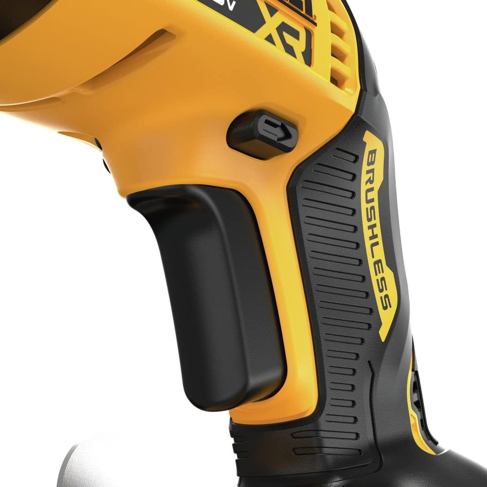 DEWALT DCF630B in-use on wallboard demonstrates steady driving.