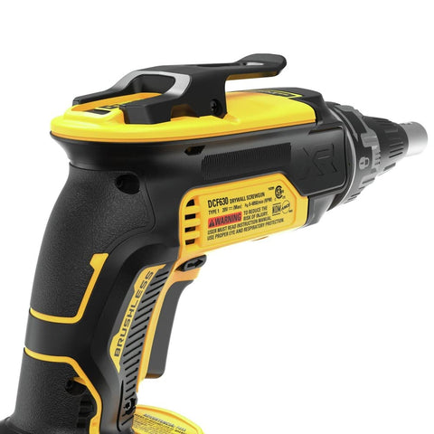DEWALT DCF630B lanyard-ready feature adds safety on sites.