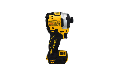 DEWALT DCF850B integrated LED light brightens the work area.