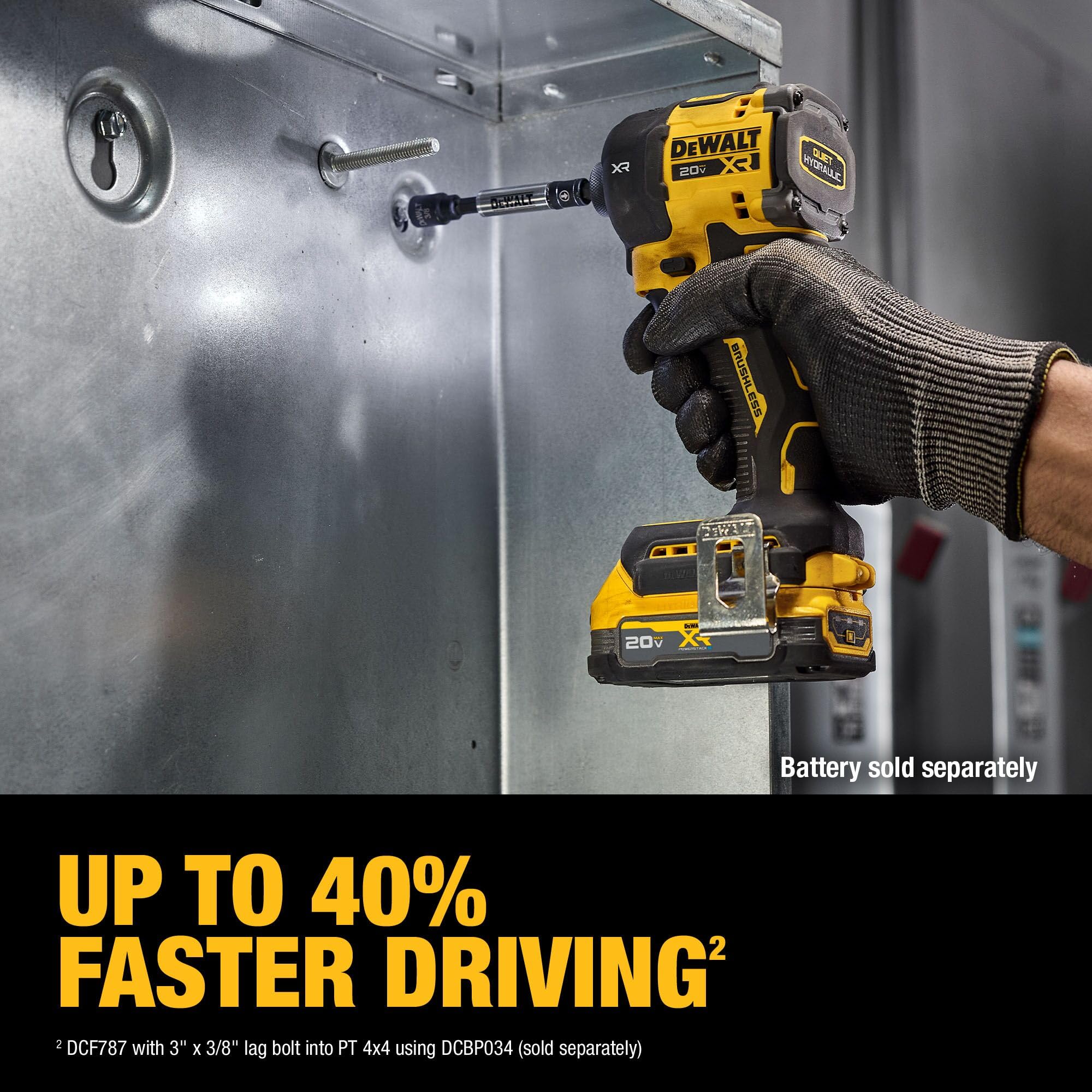 DEWALT DCF870B-compact-design fits into tight spots without compromising power.