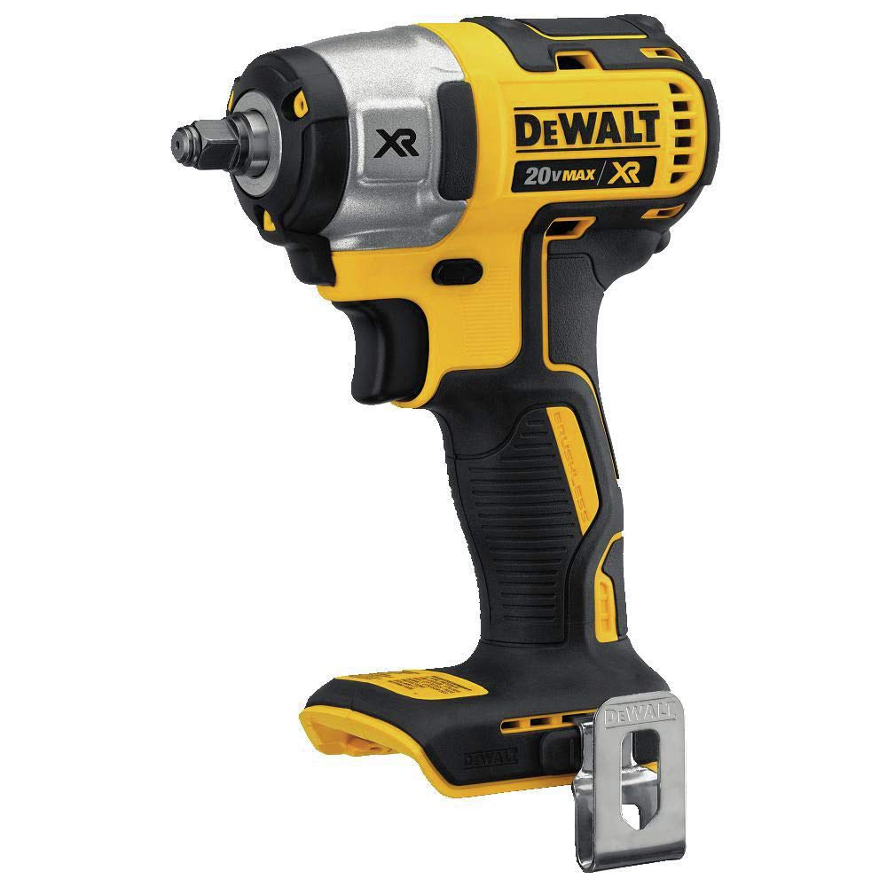 DEWALT DCF890B compact head design for tight spaces and precise fastening.