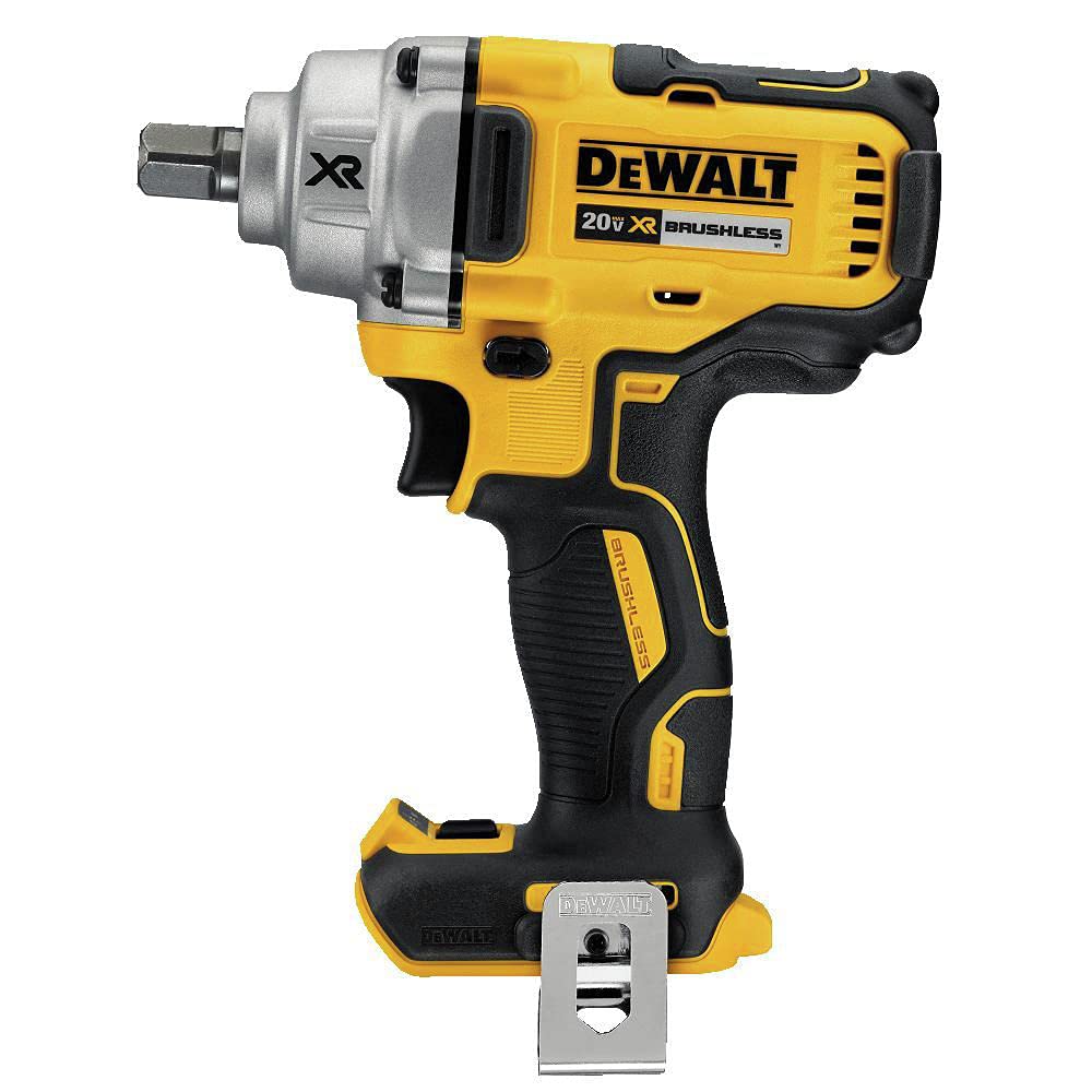 Detent pin anvil close-up on DEWALT DCF894B for secure engagement