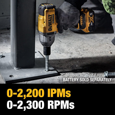 DEWALT DCF900B LED work light brightens dark workspaces