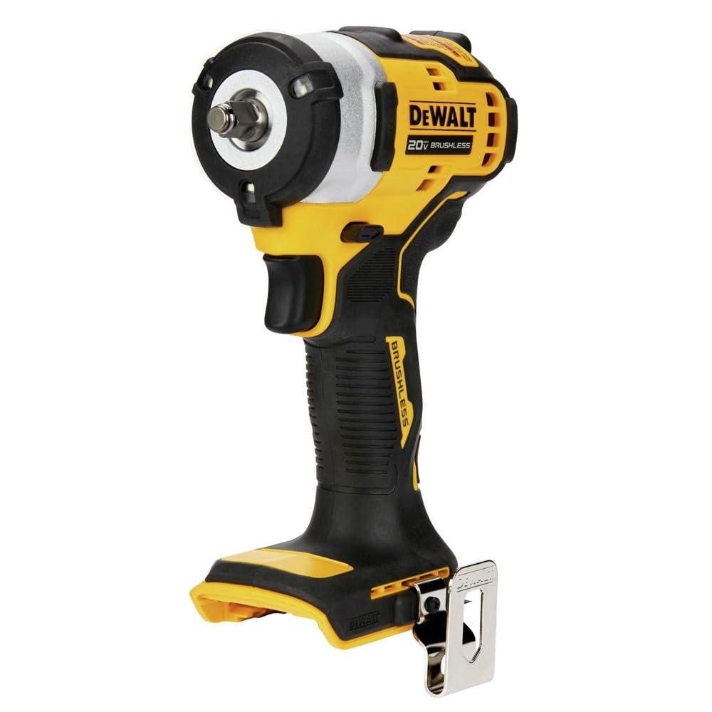 DEWALT DCF913B compact size for navigating tight spaces during fastenings