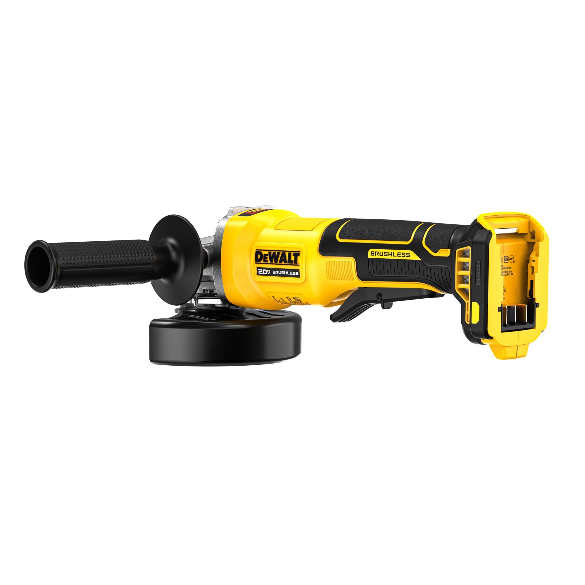 DEWALT DCG408B anti-rotation with kickback brake for enhanced control