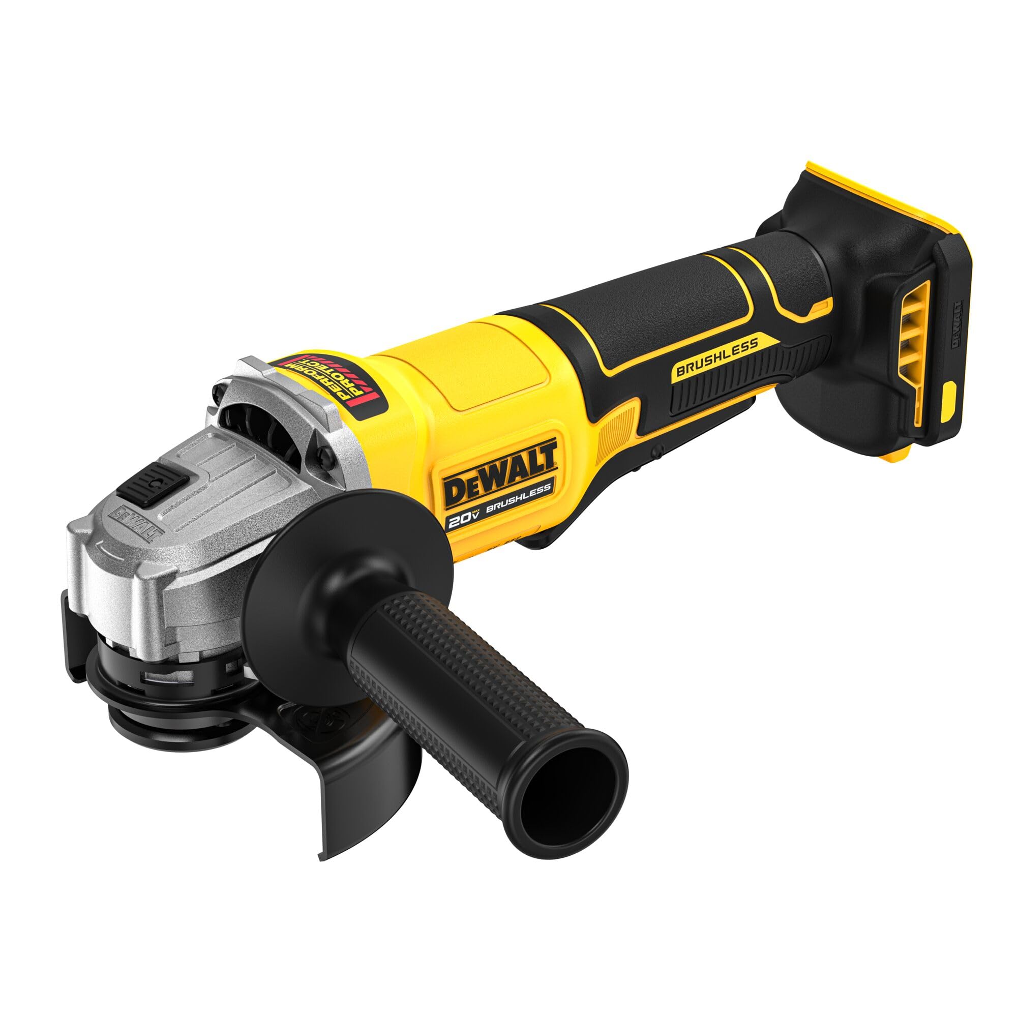 DEWALT DCG408B guards Type A and Type B protect during wheel changes