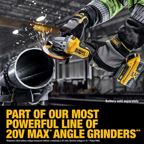 DCG410VSB with variable speed control enables precise material-specific grinding.