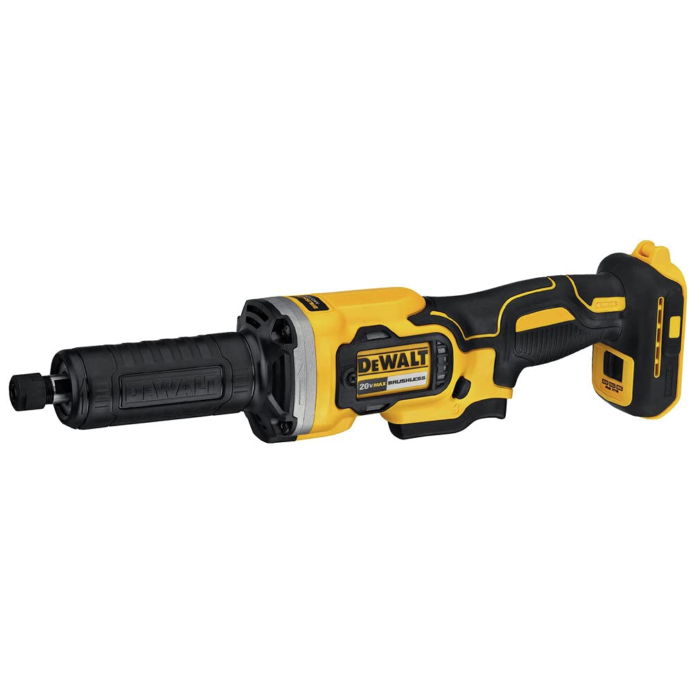 DEWALT DCG426B LED nose light improves visibility in dark spaces