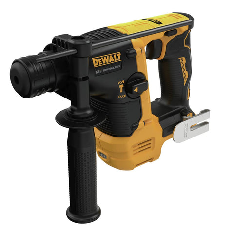 DEWALT DCH072B ergonomic handle enhances control during precise drilling.