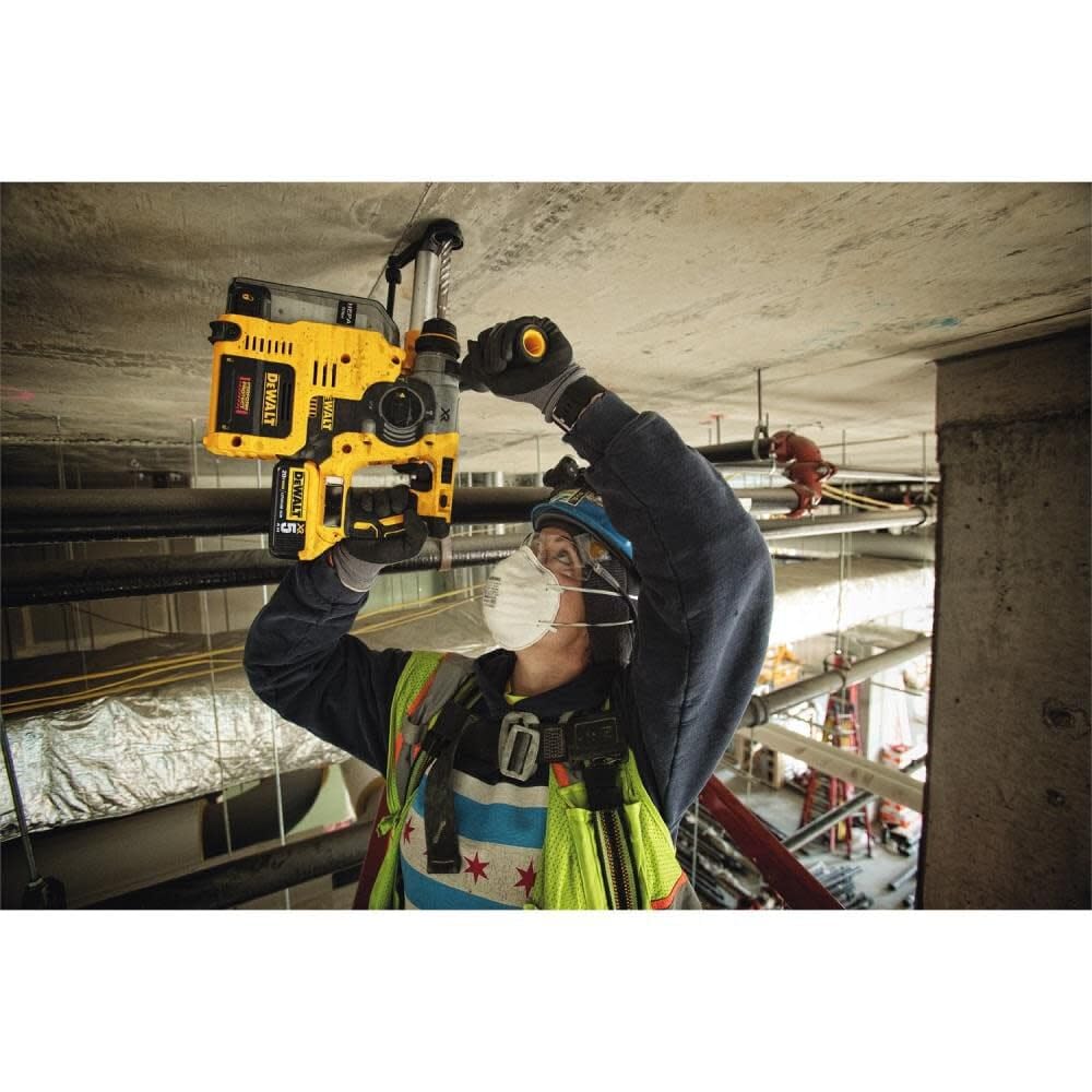 DEWALT DCH273B SHOCKS vibration control reduces fatigue during extended use.