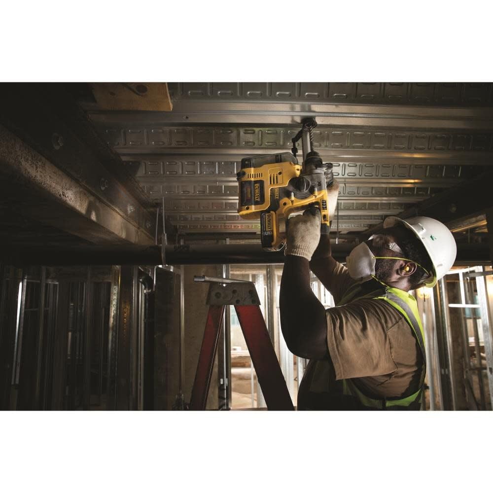 DEWALT DCH273B three application modes for drill, hammer, and chip versatility.