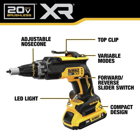 DEWALT DCK265D2 battery and charger included image featuring versatile 20V MAX XR power