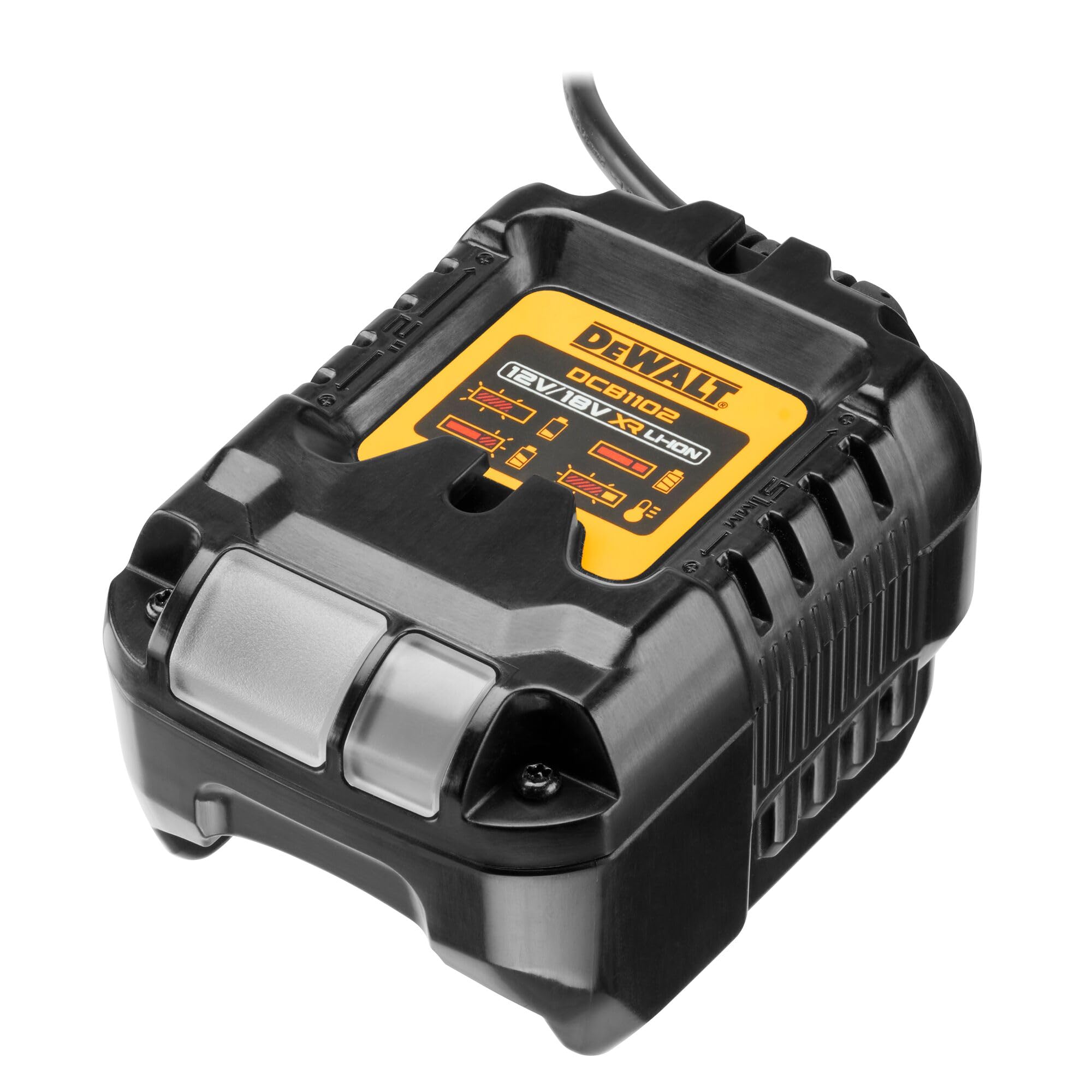 DEWALT DCK277D2 ergonomic comfort grip improves control and comfort.