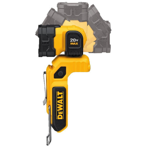 DEWALT DCL044 kick stand and belt hook for stable mounting