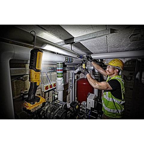 DEWALT DCL050 cordless design offers flexible placement around the job site.