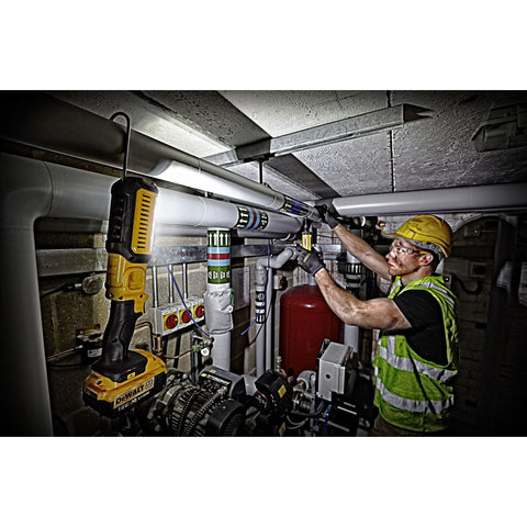 DEWALT DCL050 over-molded lens cover protects the light with a non-marring surface.